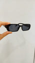 Retro Narrow Rectangular Oval Sunglasses